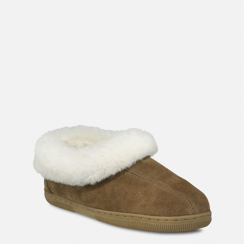 Red Wing Fleece-Lined Suede Juliet Slippers | SWTQ-64820